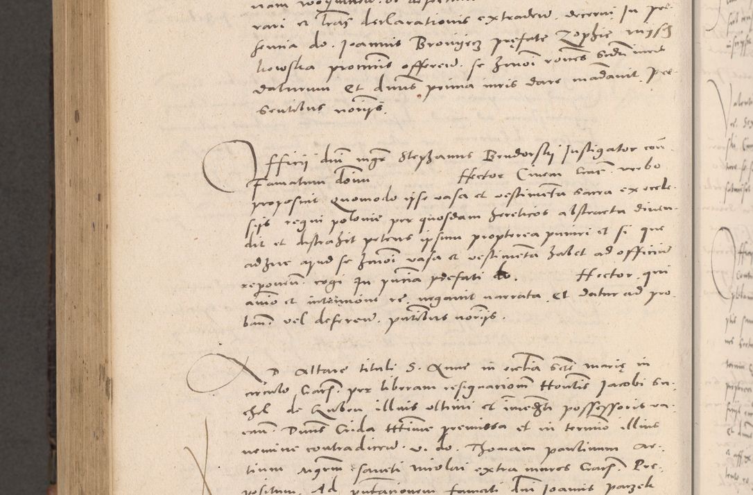 Zdjęcie nr 1020 dla obiektu archiwalnego: Acta actorum causarum, sententiarum tam diffinitivarum quam interloquutoriarum, decretorum, obligationum, quietationum et constitutionum procuratorum coram reverendo domino Stanislao Schlomovski praeposito Calissiensi, archidiacono Sandecensi, canonico vicarioque in spiritualibus generali Cracocoviensi ad annum Domini millesimum quingentesimum quinquagesimum sextum, cuius indicatio quatuor decima, pontificatus sanctissimi in Christo patris domini Pauli divina providencia pape quarti anno ipsius
