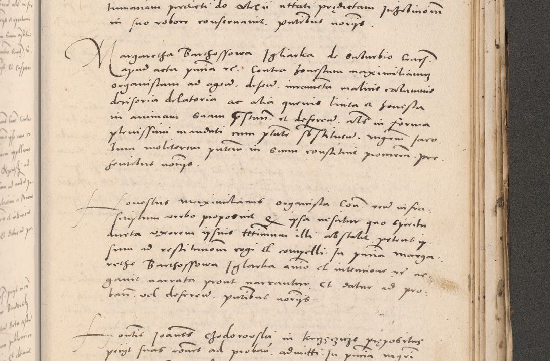 Zdjęcie nr 1019 dla obiektu archiwalnego: Acta actorum causarum, sententiarum tam diffinitivarum quam interloquutoriarum, decretorum, obligationum, quietationum et constitutionum procuratorum coram reverendo domino Stanislao Schlomovski praeposito Calissiensi, archidiacono Sandecensi, canonico vicarioque in spiritualibus generali Cracocoviensi ad annum Domini millesimum quingentesimum quinquagesimum sextum, cuius indicatio quatuor decima, pontificatus sanctissimi in Christo patris domini Pauli divina providencia pape quarti anno ipsius