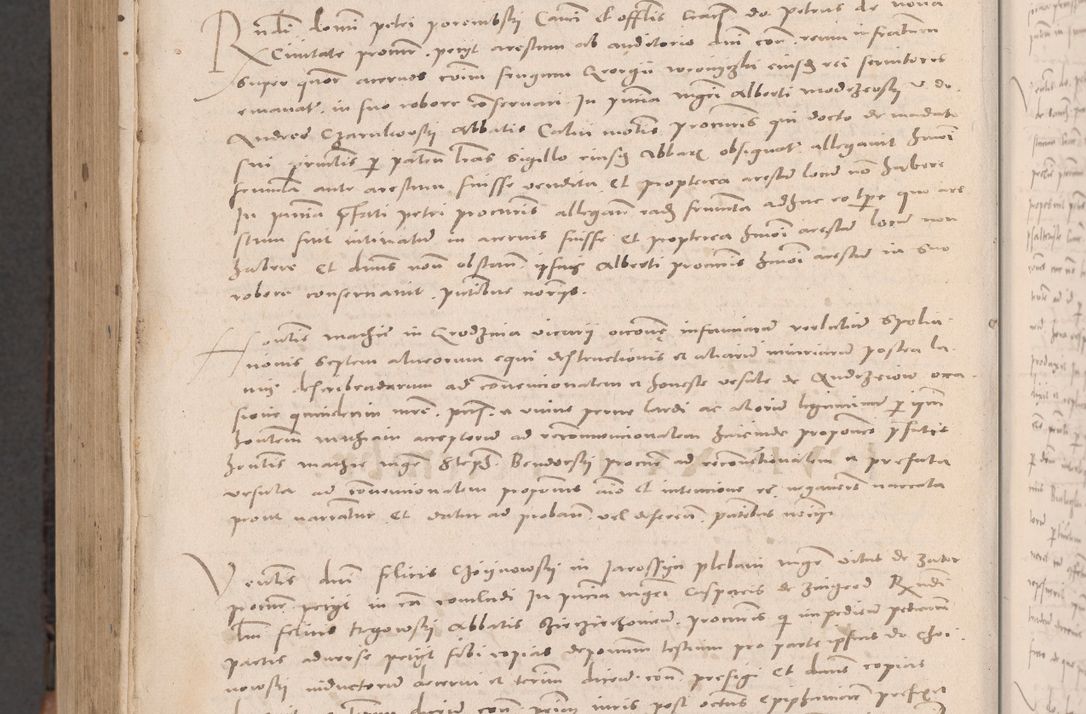 Zdjęcie nr 1104 dla obiektu archiwalnego: Acta actorum causarum, sententiarum tam diffinitivarum quam interloquutoriarum, decretorum, obligationum, quietationum et constitutionum procuratorum coram reverendo domino Stanislao Schlomovski praeposito Calissiensi, archidiacono Sandecensi, canonico vicarioque in spiritualibus generali Cracocoviensi ad annum Domini millesimum quingentesimum quinquagesimum sextum, cuius indicatio quatuor decima, pontificatus sanctissimi in Christo patris domini Pauli divina providencia pape quarti anno ipsius