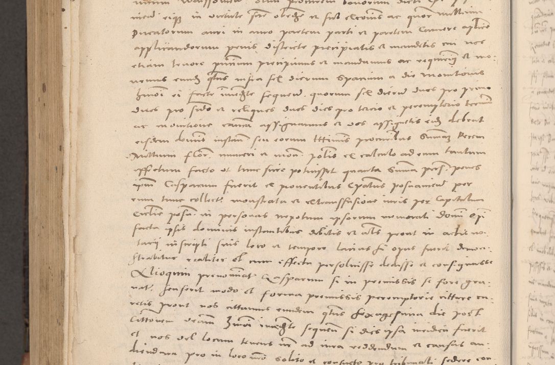 Zdjęcie nr 1100 dla obiektu archiwalnego: Acta actorum causarum, sententiarum tam diffinitivarum quam interloquutoriarum, decretorum, obligationum, quietationum et constitutionum procuratorum coram reverendo domino Stanislao Schlomovski praeposito Calissiensi, archidiacono Sandecensi, canonico vicarioque in spiritualibus generali Cracocoviensi ad annum Domini millesimum quingentesimum quinquagesimum sextum, cuius indicatio quatuor decima, pontificatus sanctissimi in Christo patris domini Pauli divina providencia pape quarti anno ipsius