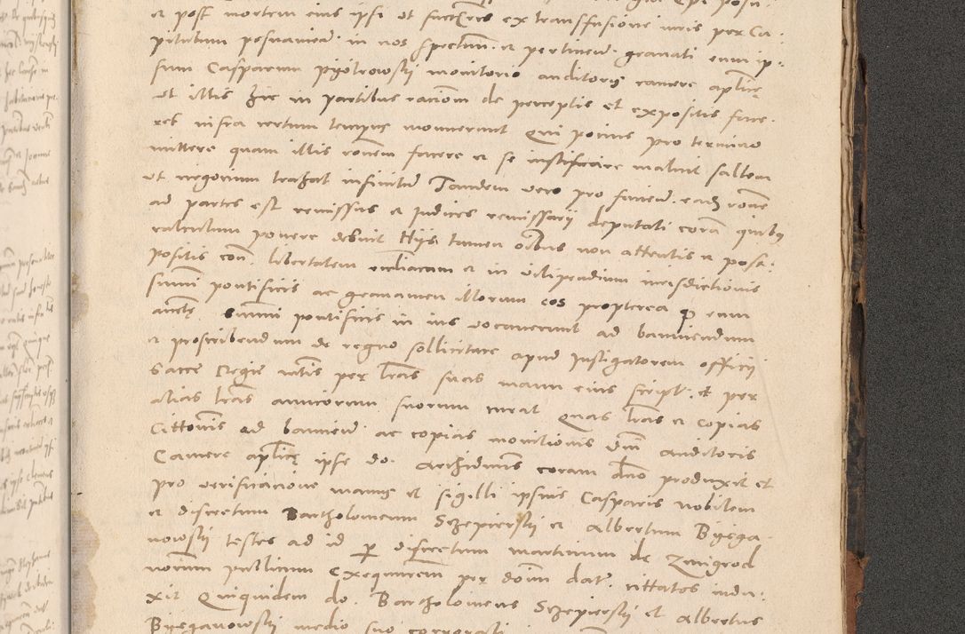 Zdjęcie nr 1097 dla obiektu archiwalnego: Acta actorum causarum, sententiarum tam diffinitivarum quam interloquutoriarum, decretorum, obligationum, quietationum et constitutionum procuratorum coram reverendo domino Stanislao Schlomovski praeposito Calissiensi, archidiacono Sandecensi, canonico vicarioque in spiritualibus generali Cracocoviensi ad annum Domini millesimum quingentesimum quinquagesimum sextum, cuius indicatio quatuor decima, pontificatus sanctissimi in Christo patris domini Pauli divina providencia pape quarti anno ipsius