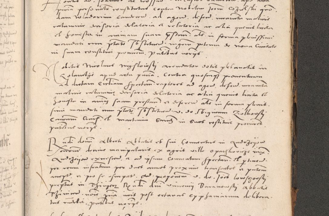 Zdjęcie nr 1095 dla obiektu archiwalnego: Acta actorum causarum, sententiarum tam diffinitivarum quam interloquutoriarum, decretorum, obligationum, quietationum et constitutionum procuratorum coram reverendo domino Stanislao Schlomovski praeposito Calissiensi, archidiacono Sandecensi, canonico vicarioque in spiritualibus generali Cracocoviensi ad annum Domini millesimum quingentesimum quinquagesimum sextum, cuius indicatio quatuor decima, pontificatus sanctissimi in Christo patris domini Pauli divina providencia pape quarti anno ipsius