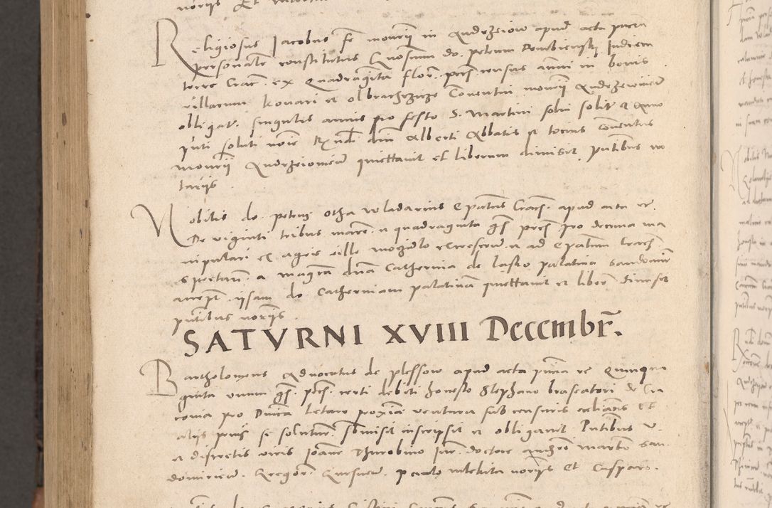 Zdjęcie nr 1094 dla obiektu archiwalnego: Acta actorum causarum, sententiarum tam diffinitivarum quam interloquutoriarum, decretorum, obligationum, quietationum et constitutionum procuratorum coram reverendo domino Stanislao Schlomovski praeposito Calissiensi, archidiacono Sandecensi, canonico vicarioque in spiritualibus generali Cracocoviensi ad annum Domini millesimum quingentesimum quinquagesimum sextum, cuius indicatio quatuor decima, pontificatus sanctissimi in Christo patris domini Pauli divina providencia pape quarti anno ipsius