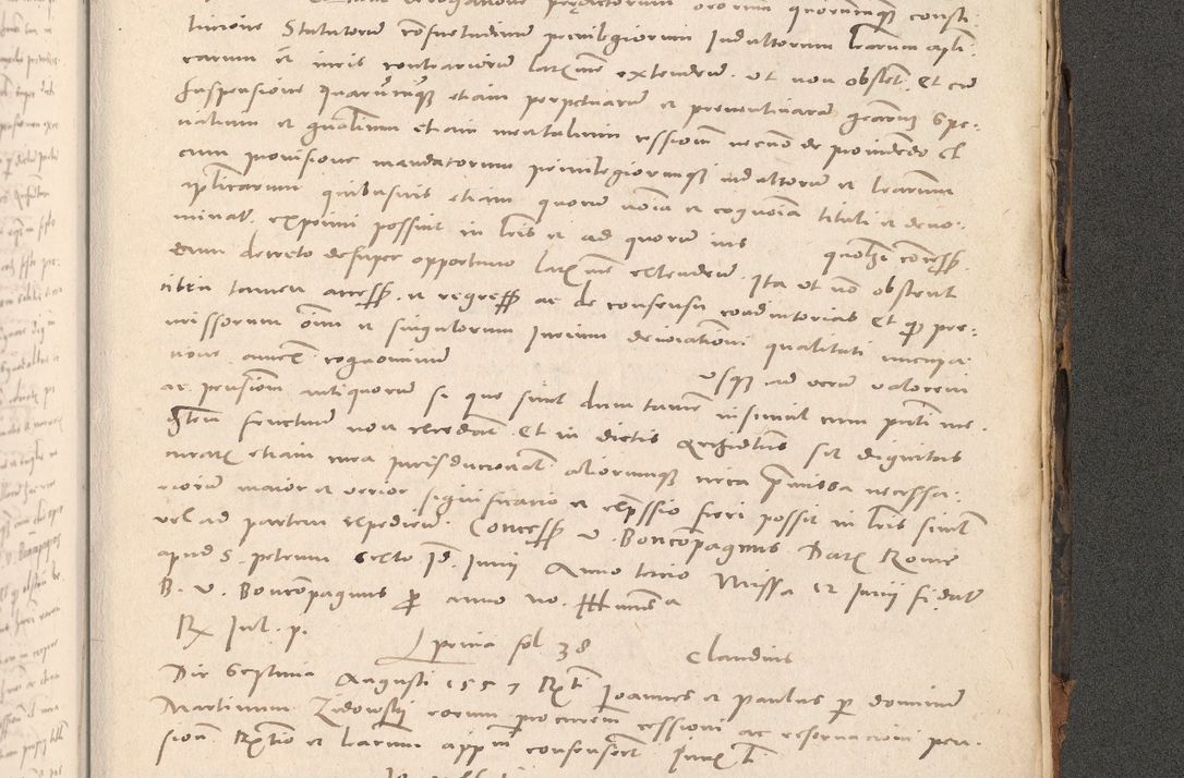 Zdjęcie nr 1093 dla obiektu archiwalnego: Acta actorum causarum, sententiarum tam diffinitivarum quam interloquutoriarum, decretorum, obligationum, quietationum et constitutionum procuratorum coram reverendo domino Stanislao Schlomovski praeposito Calissiensi, archidiacono Sandecensi, canonico vicarioque in spiritualibus generali Cracocoviensi ad annum Domini millesimum quingentesimum quinquagesimum sextum, cuius indicatio quatuor decima, pontificatus sanctissimi in Christo patris domini Pauli divina providencia pape quarti anno ipsius