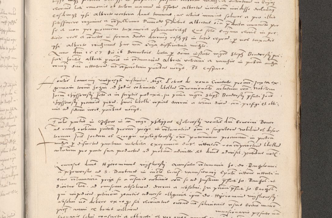 Zdjęcie nr 1089 dla obiektu archiwalnego: Acta actorum causarum, sententiarum tam diffinitivarum quam interloquutoriarum, decretorum, obligationum, quietationum et constitutionum procuratorum coram reverendo domino Stanislao Schlomovski praeposito Calissiensi, archidiacono Sandecensi, canonico vicarioque in spiritualibus generali Cracocoviensi ad annum Domini millesimum quingentesimum quinquagesimum sextum, cuius indicatio quatuor decima, pontificatus sanctissimi in Christo patris domini Pauli divina providencia pape quarti anno ipsius