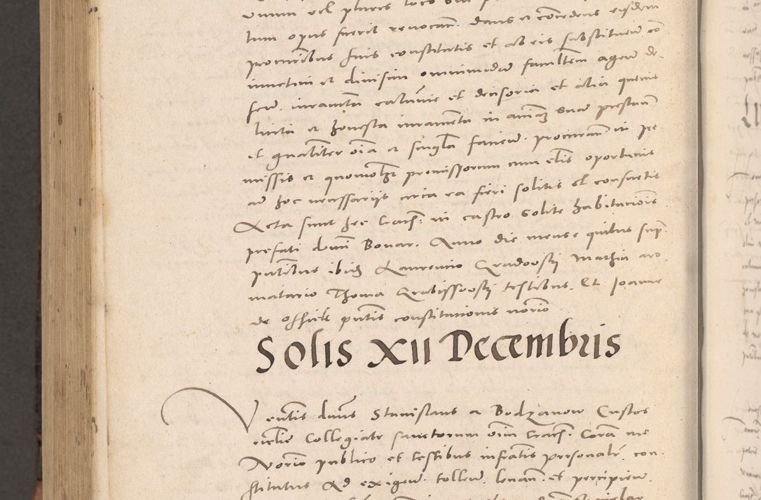 Zdjęcie nr 1084 dla obiektu archiwalnego: Acta actorum causarum, sententiarum tam diffinitivarum quam interloquutoriarum, decretorum, obligationum, quietationum et constitutionum procuratorum coram reverendo domino Stanislao Schlomovski praeposito Calissiensi, archidiacono Sandecensi, canonico vicarioque in spiritualibus generali Cracocoviensi ad annum Domini millesimum quingentesimum quinquagesimum sextum, cuius indicatio quatuor decima, pontificatus sanctissimi in Christo patris domini Pauli divina providencia pape quarti anno ipsius
