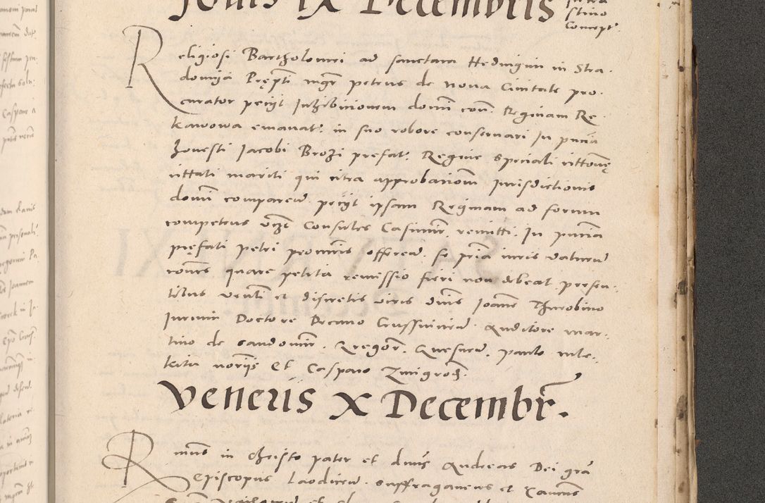 Zdjęcie nr 1079 dla obiektu archiwalnego: Acta actorum causarum, sententiarum tam diffinitivarum quam interloquutoriarum, decretorum, obligationum, quietationum et constitutionum procuratorum coram reverendo domino Stanislao Schlomovski praeposito Calissiensi, archidiacono Sandecensi, canonico vicarioque in spiritualibus generali Cracocoviensi ad annum Domini millesimum quingentesimum quinquagesimum sextum, cuius indicatio quatuor decima, pontificatus sanctissimi in Christo patris domini Pauli divina providencia pape quarti anno ipsius