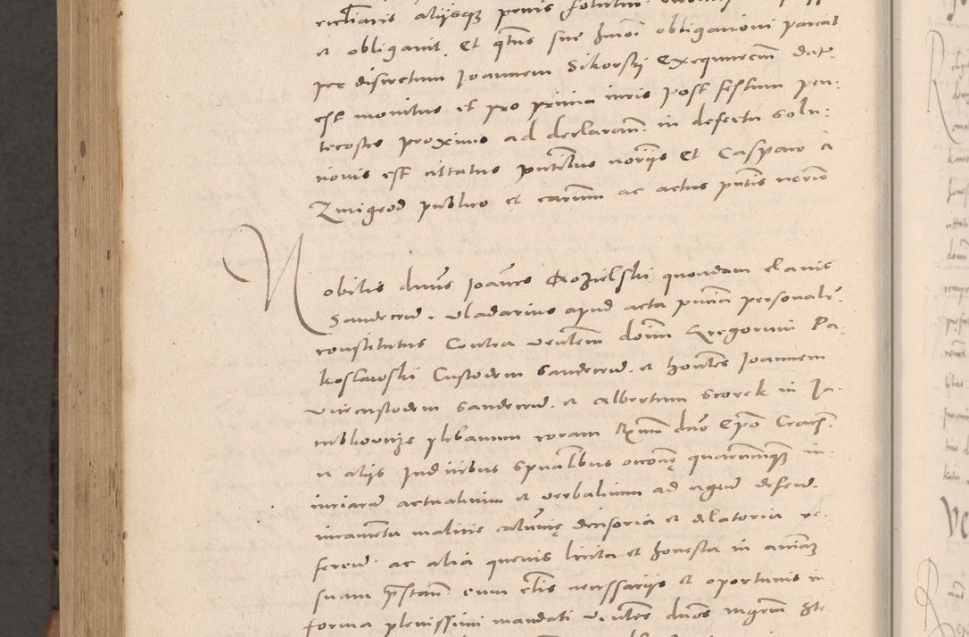 Zdjęcie nr 1078 dla obiektu archiwalnego: Acta actorum causarum, sententiarum tam diffinitivarum quam interloquutoriarum, decretorum, obligationum, quietationum et constitutionum procuratorum coram reverendo domino Stanislao Schlomovski praeposito Calissiensi, archidiacono Sandecensi, canonico vicarioque in spiritualibus generali Cracocoviensi ad annum Domini millesimum quingentesimum quinquagesimum sextum, cuius indicatio quatuor decima, pontificatus sanctissimi in Christo patris domini Pauli divina providencia pape quarti anno ipsius