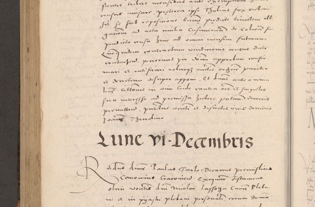 Zdjęcie nr 1074 dla obiektu archiwalnego: Acta actorum causarum, sententiarum tam diffinitivarum quam interloquutoriarum, decretorum, obligationum, quietationum et constitutionum procuratorum coram reverendo domino Stanislao Schlomovski praeposito Calissiensi, archidiacono Sandecensi, canonico vicarioque in spiritualibus generali Cracocoviensi ad annum Domini millesimum quingentesimum quinquagesimum sextum, cuius indicatio quatuor decima, pontificatus sanctissimi in Christo patris domini Pauli divina providencia pape quarti anno ipsius