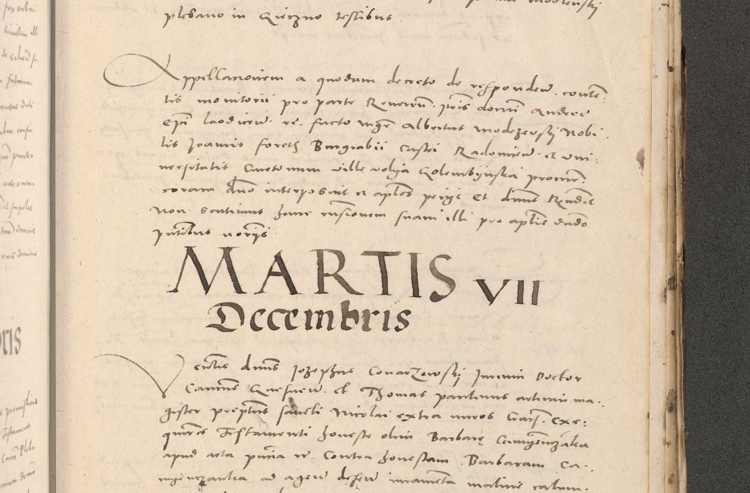 Zdjęcie nr 1075 dla obiektu archiwalnego: Acta actorum causarum, sententiarum tam diffinitivarum quam interloquutoriarum, decretorum, obligationum, quietationum et constitutionum procuratorum coram reverendo domino Stanislao Schlomovski praeposito Calissiensi, archidiacono Sandecensi, canonico vicarioque in spiritualibus generali Cracocoviensi ad annum Domini millesimum quingentesimum quinquagesimum sextum, cuius indicatio quatuor decima, pontificatus sanctissimi in Christo patris domini Pauli divina providencia pape quarti anno ipsius