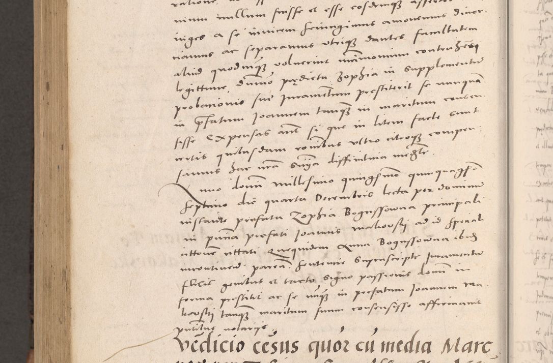 Zdjęcie nr 1072 dla obiektu archiwalnego: Acta actorum causarum, sententiarum tam diffinitivarum quam interloquutoriarum, decretorum, obligationum, quietationum et constitutionum procuratorum coram reverendo domino Stanislao Schlomovski praeposito Calissiensi, archidiacono Sandecensi, canonico vicarioque in spiritualibus generali Cracocoviensi ad annum Domini millesimum quingentesimum quinquagesimum sextum, cuius indicatio quatuor decima, pontificatus sanctissimi in Christo patris domini Pauli divina providencia pape quarti anno ipsius