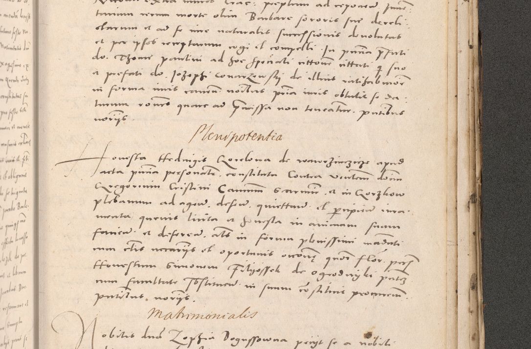 Zdjęcie nr 1069 dla obiektu archiwalnego: Acta actorum causarum, sententiarum tam diffinitivarum quam interloquutoriarum, decretorum, obligationum, quietationum et constitutionum procuratorum coram reverendo domino Stanislao Schlomovski praeposito Calissiensi, archidiacono Sandecensi, canonico vicarioque in spiritualibus generali Cracocoviensi ad annum Domini millesimum quingentesimum quinquagesimum sextum, cuius indicatio quatuor decima, pontificatus sanctissimi in Christo patris domini Pauli divina providencia pape quarti anno ipsius
