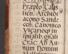 Zdjęcie nr 6 dla obiektu archiwalnego: Acta actorum causarum, sententiarum tam diffinivarum quam interloquutoriarum, decretorum, obligationum, quietationum et constitutionum procuratorum coram reverendo domino Stanislao Szlomowski praeposito Calissieensi, archidiacono Sandecensi, canonico vicarioque in spiritualibus generali Cracoviensi ad annum Domini millesimum quingentesimum quinquagesimum octavum, cuius indicio prima, pontificatus sanctissimi domini nostri Pauli divina providencia pape quarti, anno illius tercio, feliciter sequuntur.