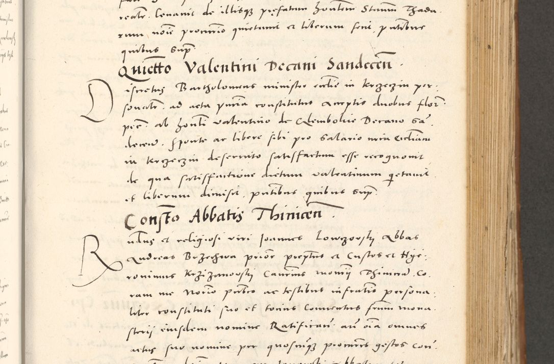 Zdjęcie nr 400 dla obiektu archiwalnego: Acta actorum, sententiarum tam diffinitivarum quam interloquutoriarum, decretorum, obligationum, quietationum et constitutionum procuratorum coram reverendo domino Andrea Przeczlauski scholastico vicarioque in spiritualibus generali Cracoviensi, ad annum Domini millesimum quingentesimum sexagesimum primum, cuius inditio quarta, pontidicatus Pii quarti, annus secundus, poeliciter sequuntur