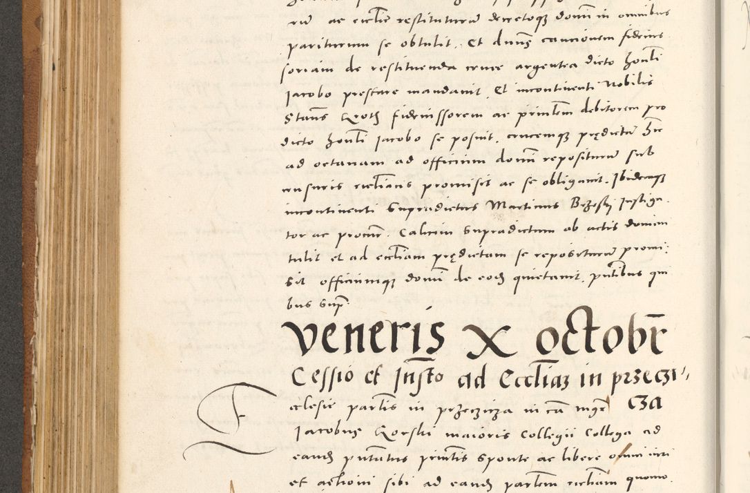 Zdjęcie nr 395 dla obiektu archiwalnego: Acta actorum, sententiarum tam diffinitivarum quam interloquutoriarum, decretorum, obligationum, quietationum et constitutionum procuratorum coram reverendo domino Andrea Przeczlauski scholastico vicarioque in spiritualibus generali Cracoviensi, ad annum Domini millesimum quingentesimum sexagesimum primum, cuius inditio quarta, pontidicatus Pii quarti, annus secundus, poeliciter sequuntur