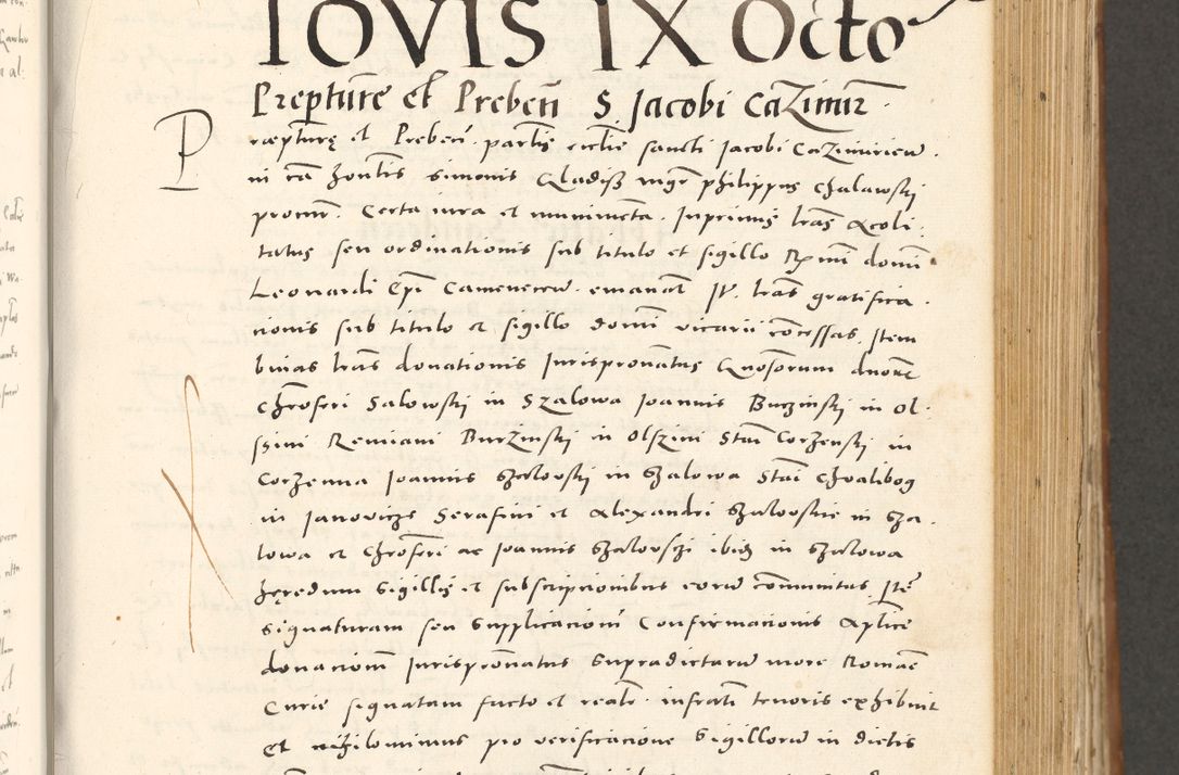 Zdjęcie nr 392 dla obiektu archiwalnego: Acta actorum, sententiarum tam diffinitivarum quam interloquutoriarum, decretorum, obligationum, quietationum et constitutionum procuratorum coram reverendo domino Andrea Przeczlauski scholastico vicarioque in spiritualibus generali Cracoviensi, ad annum Domini millesimum quingentesimum sexagesimum primum, cuius inditio quarta, pontidicatus Pii quarti, annus secundus, poeliciter sequuntur