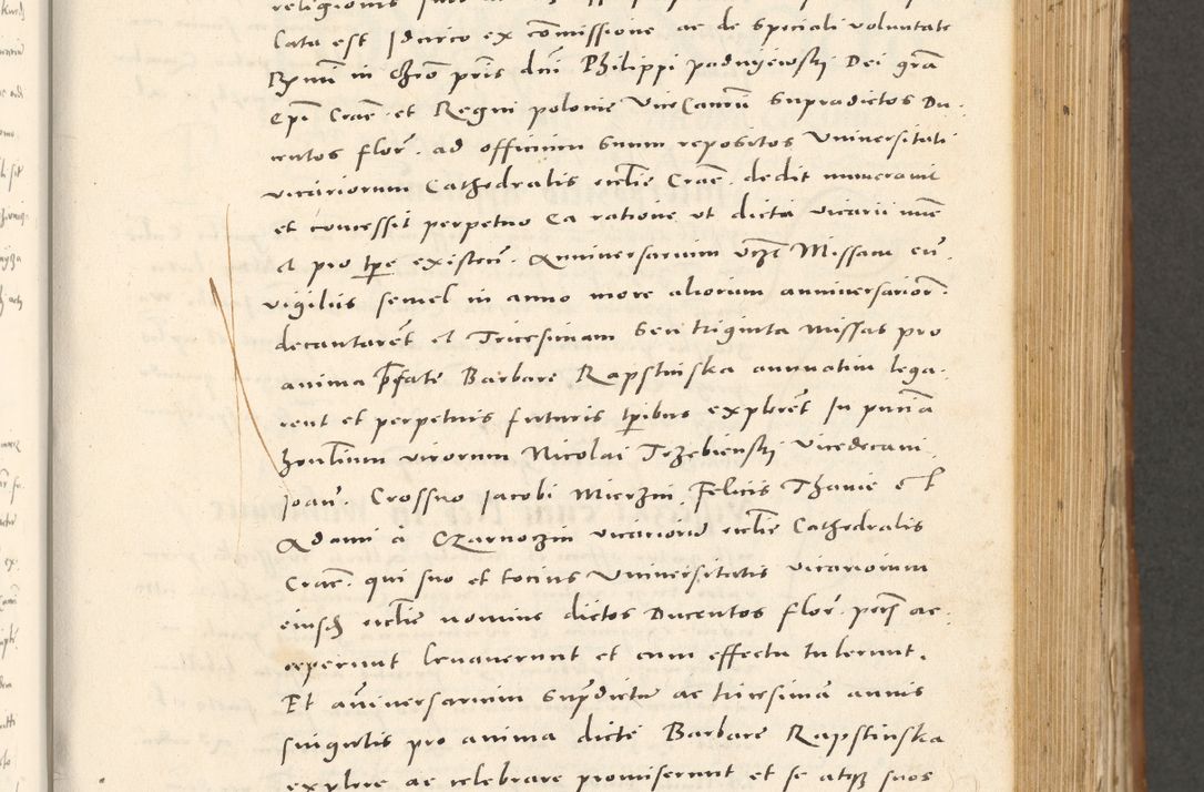 Zdjęcie nr 390 dla obiektu archiwalnego: Acta actorum, sententiarum tam diffinitivarum quam interloquutoriarum, decretorum, obligationum, quietationum et constitutionum procuratorum coram reverendo domino Andrea Przeczlauski scholastico vicarioque in spiritualibus generali Cracoviensi, ad annum Domini millesimum quingentesimum sexagesimum primum, cuius inditio quarta, pontidicatus Pii quarti, annus secundus, poeliciter sequuntur