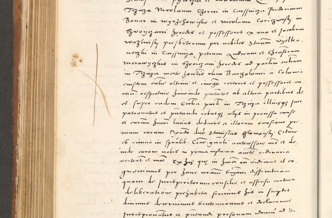 Zdjęcie nr 385 dla obiektu archiwalnego: Acta actorum, sententiarum tam diffinitivarum quam interloquutoriarum, decretorum, obligationum, quietationum et constitutionum procuratorum coram reverendo domino Andrea Przeczlauski scholastico vicarioque in spiritualibus generali Cracoviensi, ad annum Domini millesimum quingentesimum sexagesimum primum, cuius inditio quarta, pontidicatus Pii quarti, annus secundus, poeliciter sequuntur