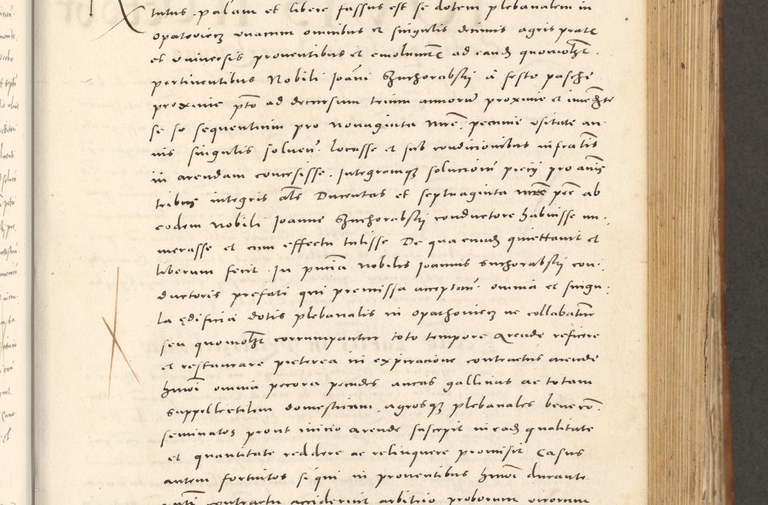 Zdjęcie nr 380 dla obiektu archiwalnego: Acta actorum, sententiarum tam diffinitivarum quam interloquutoriarum, decretorum, obligationum, quietationum et constitutionum procuratorum coram reverendo domino Andrea Przeczlauski scholastico vicarioque in spiritualibus generali Cracoviensi, ad annum Domini millesimum quingentesimum sexagesimum primum, cuius inditio quarta, pontidicatus Pii quarti, annus secundus, poeliciter sequuntur