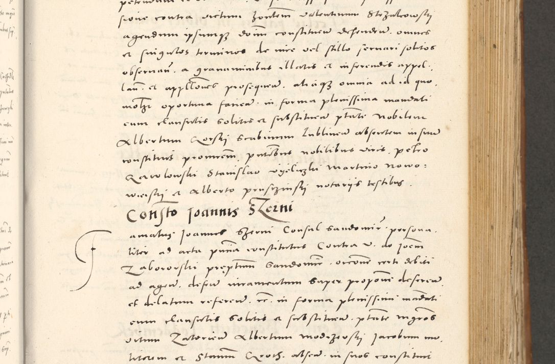 Zdjęcie nr 374 dla obiektu archiwalnego: Acta actorum, sententiarum tam diffinitivarum quam interloquutoriarum, decretorum, obligationum, quietationum et constitutionum procuratorum coram reverendo domino Andrea Przeczlauski scholastico vicarioque in spiritualibus generali Cracoviensi, ad annum Domini millesimum quingentesimum sexagesimum primum, cuius inditio quarta, pontidicatus Pii quarti, annus secundus, poeliciter sequuntur