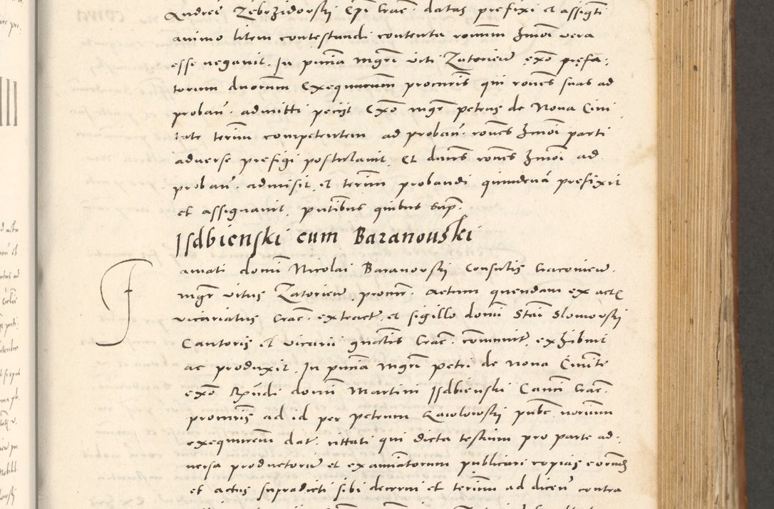 Zdjęcie nr 366 dla obiektu archiwalnego: Acta actorum, sententiarum tam diffinitivarum quam interloquutoriarum, decretorum, obligationum, quietationum et constitutionum procuratorum coram reverendo domino Andrea Przeczlauski scholastico vicarioque in spiritualibus generali Cracoviensi, ad annum Domini millesimum quingentesimum sexagesimum primum, cuius inditio quarta, pontidicatus Pii quarti, annus secundus, poeliciter sequuntur