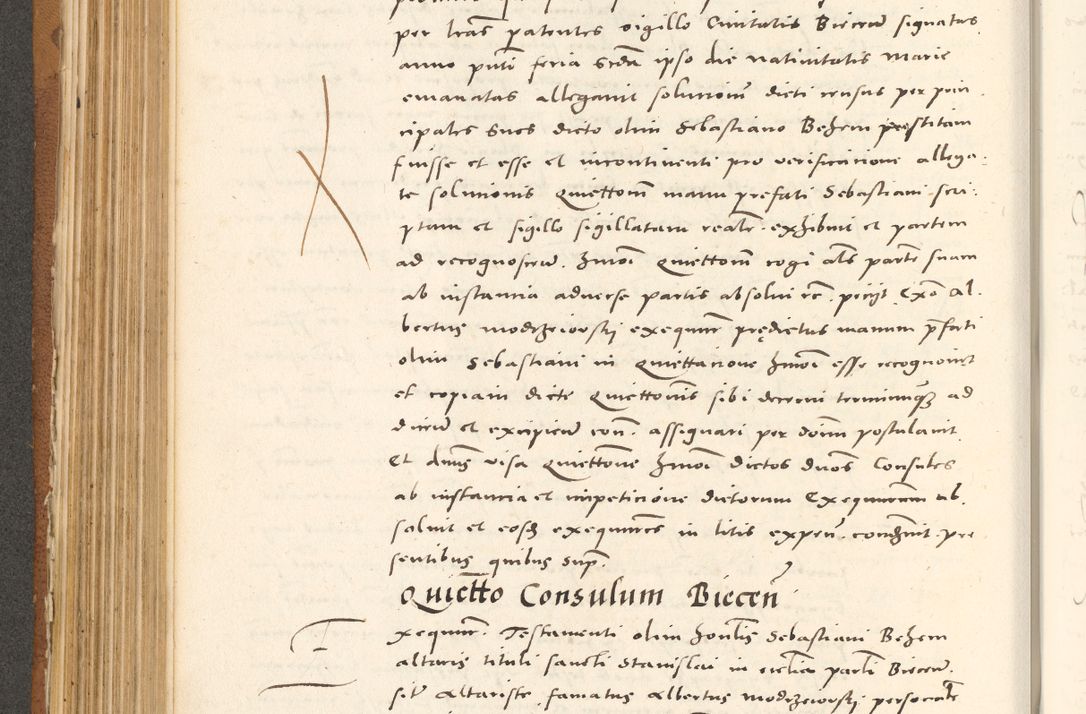 Zdjęcie nr 359 dla obiektu archiwalnego: Acta actorum, sententiarum tam diffinitivarum quam interloquutoriarum, decretorum, obligationum, quietationum et constitutionum procuratorum coram reverendo domino Andrea Przeczlauski scholastico vicarioque in spiritualibus generali Cracoviensi, ad annum Domini millesimum quingentesimum sexagesimum primum, cuius inditio quarta, pontidicatus Pii quarti, annus secundus, poeliciter sequuntur