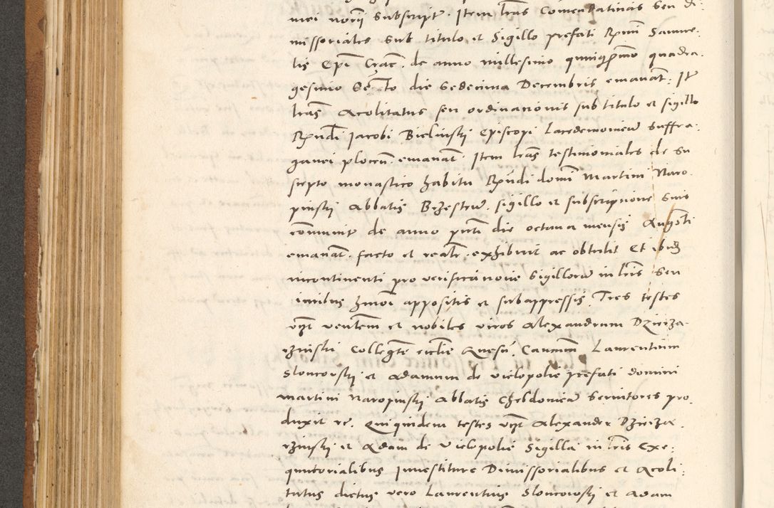 Zdjęcie nr 357 dla obiektu archiwalnego: Acta actorum, sententiarum tam diffinitivarum quam interloquutoriarum, decretorum, obligationum, quietationum et constitutionum procuratorum coram reverendo domino Andrea Przeczlauski scholastico vicarioque in spiritualibus generali Cracoviensi, ad annum Domini millesimum quingentesimum sexagesimum primum, cuius inditio quarta, pontidicatus Pii quarti, annus secundus, poeliciter sequuntur