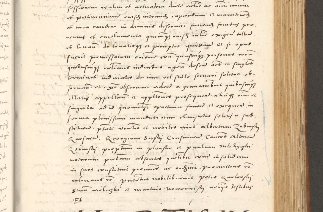Zdjęcie nr 350 dla obiektu archiwalnego: Acta actorum, sententiarum tam diffinitivarum quam interloquutoriarum, decretorum, obligationum, quietationum et constitutionum procuratorum coram reverendo domino Andrea Przeczlauski scholastico vicarioque in spiritualibus generali Cracoviensi, ad annum Domini millesimum quingentesimum sexagesimum primum, cuius inditio quarta, pontidicatus Pii quarti, annus secundus, poeliciter sequuntur