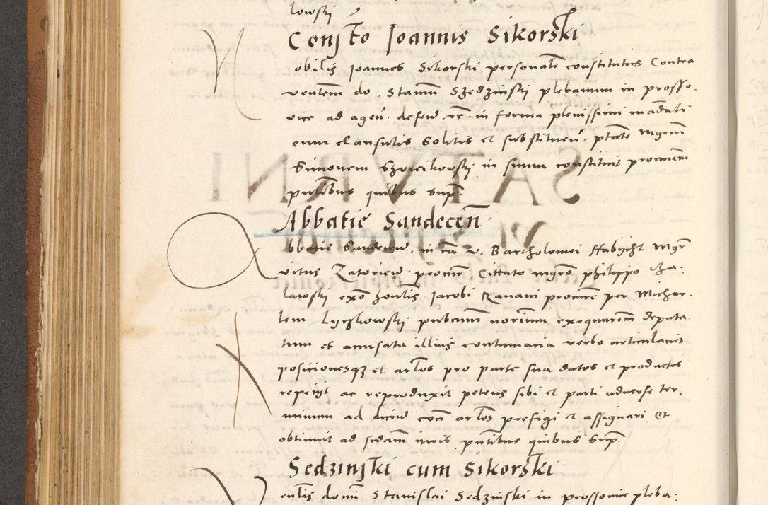 Zdjęcie nr 347 dla obiektu archiwalnego: Acta actorum, sententiarum tam diffinitivarum quam interloquutoriarum, decretorum, obligationum, quietationum et constitutionum procuratorum coram reverendo domino Andrea Przeczlauski scholastico vicarioque in spiritualibus generali Cracoviensi, ad annum Domini millesimum quingentesimum sexagesimum primum, cuius inditio quarta, pontidicatus Pii quarti, annus secundus, poeliciter sequuntur