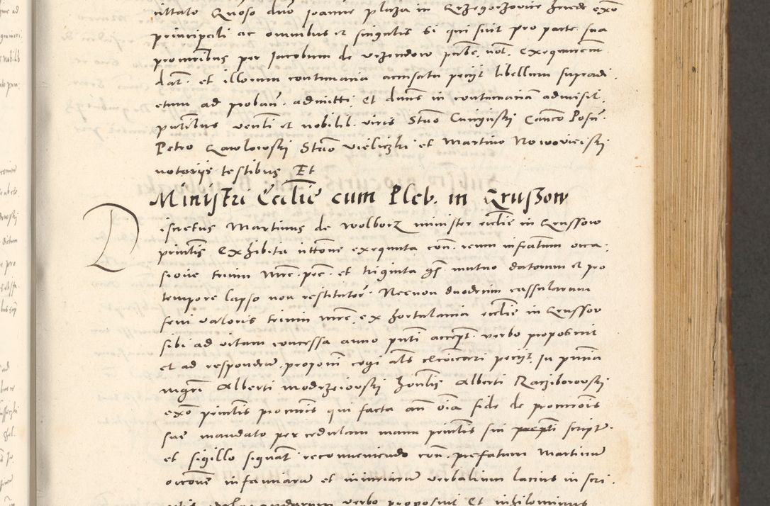 Zdjęcie nr 336 dla obiektu archiwalnego: Acta actorum, sententiarum tam diffinitivarum quam interloquutoriarum, decretorum, obligationum, quietationum et constitutionum procuratorum coram reverendo domino Andrea Przeczlauski scholastico vicarioque in spiritualibus generali Cracoviensi, ad annum Domini millesimum quingentesimum sexagesimum primum, cuius inditio quarta, pontidicatus Pii quarti, annus secundus, poeliciter sequuntur