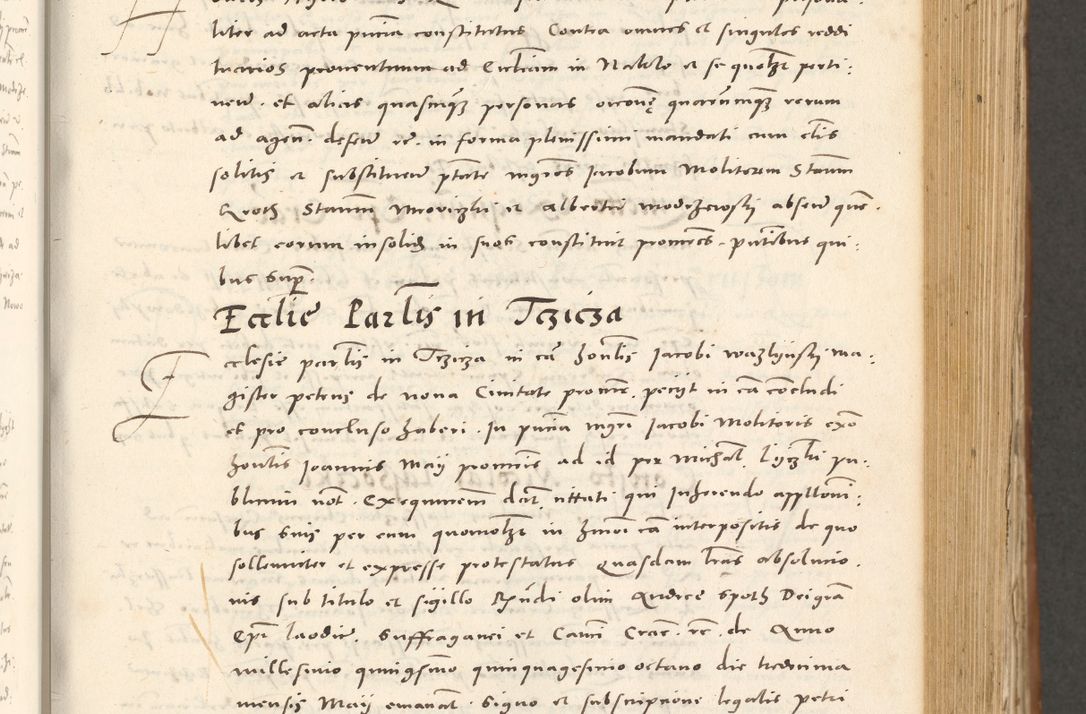Zdjęcie nr 334 dla obiektu archiwalnego: Acta actorum, sententiarum tam diffinitivarum quam interloquutoriarum, decretorum, obligationum, quietationum et constitutionum procuratorum coram reverendo domino Andrea Przeczlauski scholastico vicarioque in spiritualibus generali Cracoviensi, ad annum Domini millesimum quingentesimum sexagesimum primum, cuius inditio quarta, pontidicatus Pii quarti, annus secundus, poeliciter sequuntur