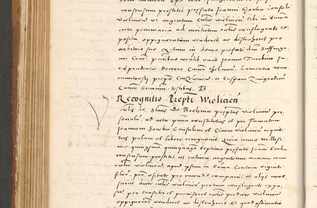 Zdjęcie nr 329 dla obiektu archiwalnego: Acta actorum, sententiarum tam diffinitivarum quam interloquutoriarum, decretorum, obligationum, quietationum et constitutionum procuratorum coram reverendo domino Andrea Przeczlauski scholastico vicarioque in spiritualibus generali Cracoviensi, ad annum Domini millesimum quingentesimum sexagesimum primum, cuius inditio quarta, pontidicatus Pii quarti, annus secundus, poeliciter sequuntur