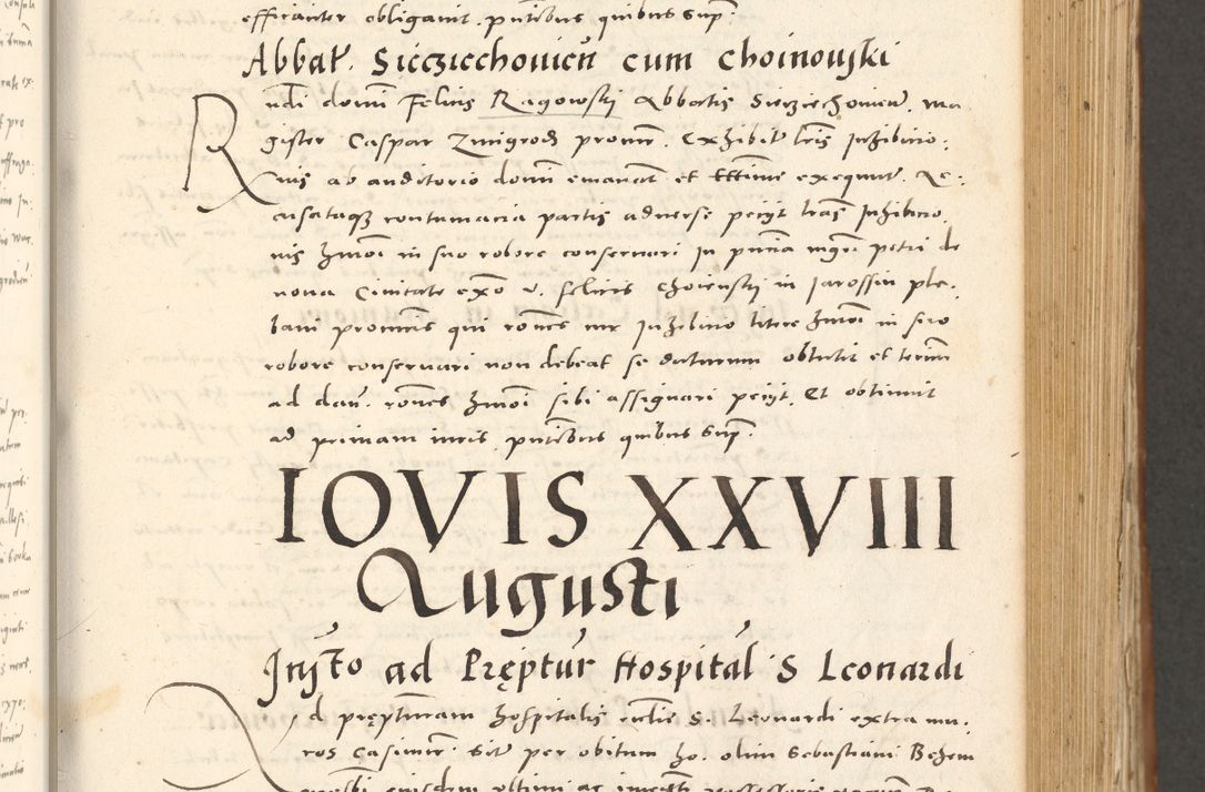 Zdjęcie nr 330 dla obiektu archiwalnego: Acta actorum, sententiarum tam diffinitivarum quam interloquutoriarum, decretorum, obligationum, quietationum et constitutionum procuratorum coram reverendo domino Andrea Przeczlauski scholastico vicarioque in spiritualibus generali Cracoviensi, ad annum Domini millesimum quingentesimum sexagesimum primum, cuius inditio quarta, pontidicatus Pii quarti, annus secundus, poeliciter sequuntur