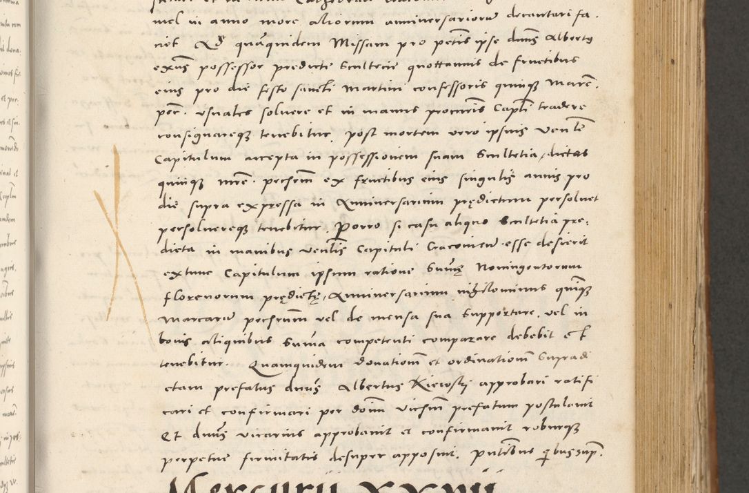 Zdjęcie nr 328 dla obiektu archiwalnego: Acta actorum, sententiarum tam diffinitivarum quam interloquutoriarum, decretorum, obligationum, quietationum et constitutionum procuratorum coram reverendo domino Andrea Przeczlauski scholastico vicarioque in spiritualibus generali Cracoviensi, ad annum Domini millesimum quingentesimum sexagesimum primum, cuius inditio quarta, pontidicatus Pii quarti, annus secundus, poeliciter sequuntur