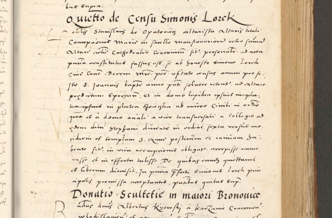 Zdjęcie nr 326 dla obiektu archiwalnego: Acta actorum, sententiarum tam diffinitivarum quam interloquutoriarum, decretorum, obligationum, quietationum et constitutionum procuratorum coram reverendo domino Andrea Przeczlauski scholastico vicarioque in spiritualibus generali Cracoviensi, ad annum Domini millesimum quingentesimum sexagesimum primum, cuius inditio quarta, pontidicatus Pii quarti, annus secundus, poeliciter sequuntur
