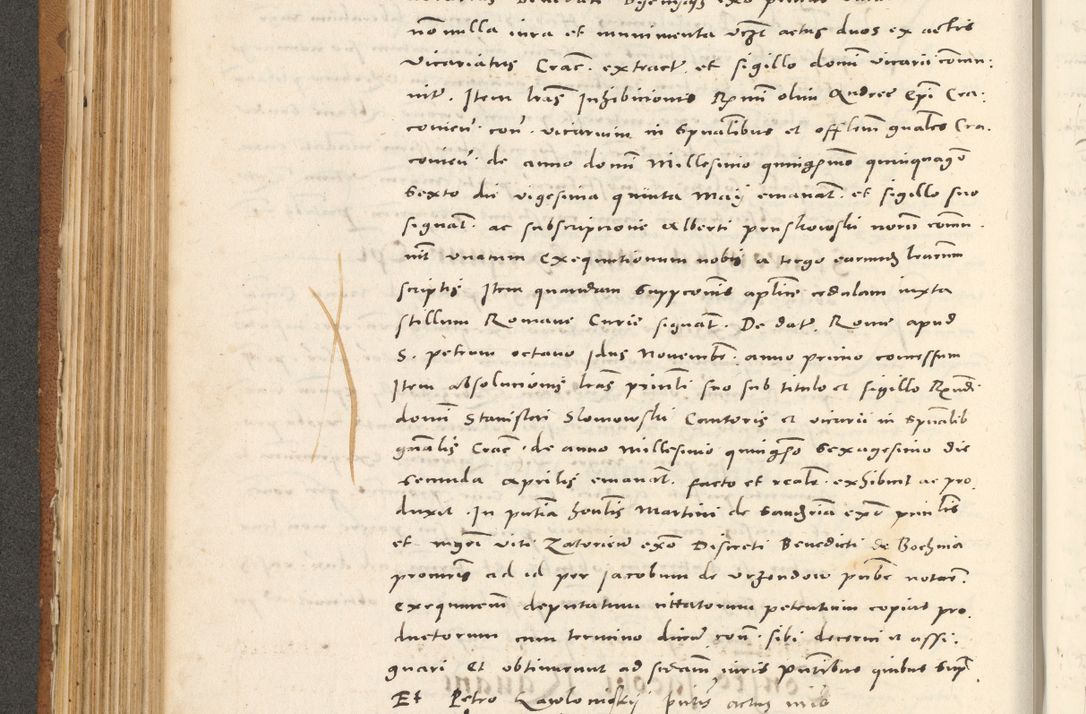 Zdjęcie nr 325 dla obiektu archiwalnego: Acta actorum, sententiarum tam diffinitivarum quam interloquutoriarum, decretorum, obligationum, quietationum et constitutionum procuratorum coram reverendo domino Andrea Przeczlauski scholastico vicarioque in spiritualibus generali Cracoviensi, ad annum Domini millesimum quingentesimum sexagesimum primum, cuius inditio quarta, pontidicatus Pii quarti, annus secundus, poeliciter sequuntur