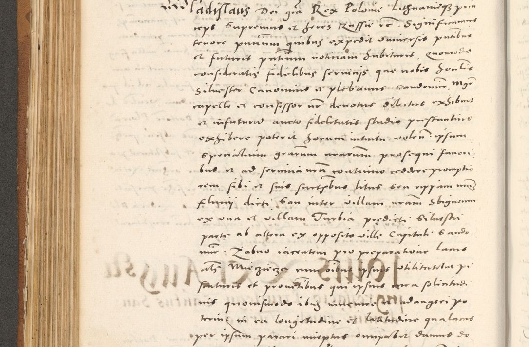 Zdjęcie nr 315 dla obiektu archiwalnego: Acta actorum, sententiarum tam diffinitivarum quam interloquutoriarum, decretorum, obligationum, quietationum et constitutionum procuratorum coram reverendo domino Andrea Przeczlauski scholastico vicarioque in spiritualibus generali Cracoviensi, ad annum Domini millesimum quingentesimum sexagesimum primum, cuius inditio quarta, pontidicatus Pii quarti, annus secundus, poeliciter sequuntur