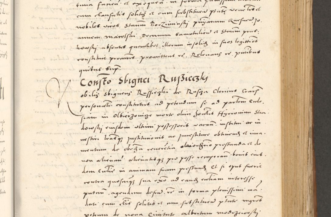 Zdjęcie nr 296 dla obiektu archiwalnego: Acta actorum, sententiarum tam diffinitivarum quam interloquutoriarum, decretorum, obligationum, quietationum et constitutionum procuratorum coram reverendo domino Andrea Przeczlauski scholastico vicarioque in spiritualibus generali Cracoviensi, ad annum Domini millesimum quingentesimum sexagesimum primum, cuius inditio quarta, pontidicatus Pii quarti, annus secundus, poeliciter sequuntur