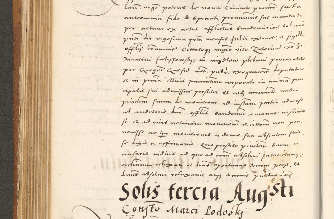 Zdjęcie nr 293 dla obiektu archiwalnego: Acta actorum, sententiarum tam diffinitivarum quam interloquutoriarum, decretorum, obligationum, quietationum et constitutionum procuratorum coram reverendo domino Andrea Przeczlauski scholastico vicarioque in spiritualibus generali Cracoviensi, ad annum Domini millesimum quingentesimum sexagesimum primum, cuius inditio quarta, pontidicatus Pii quarti, annus secundus, poeliciter sequuntur