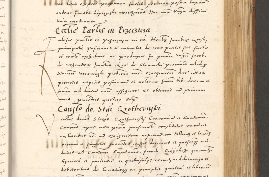 Zdjęcie nr 282 dla obiektu archiwalnego: Acta actorum, sententiarum tam diffinitivarum quam interloquutoriarum, decretorum, obligationum, quietationum et constitutionum procuratorum coram reverendo domino Andrea Przeczlauski scholastico vicarioque in spiritualibus generali Cracoviensi, ad annum Domini millesimum quingentesimum sexagesimum primum, cuius inditio quarta, pontidicatus Pii quarti, annus secundus, poeliciter sequuntur