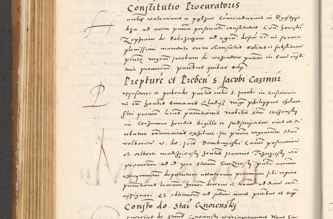 Zdjęcie nr 275 dla obiektu archiwalnego: Acta actorum, sententiarum tam diffinitivarum quam interloquutoriarum, decretorum, obligationum, quietationum et constitutionum procuratorum coram reverendo domino Andrea Przeczlauski scholastico vicarioque in spiritualibus generali Cracoviensi, ad annum Domini millesimum quingentesimum sexagesimum primum, cuius inditio quarta, pontidicatus Pii quarti, annus secundus, poeliciter sequuntur