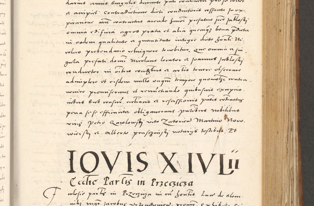 Zdjęcie nr 274 dla obiektu archiwalnego: Acta actorum, sententiarum tam diffinitivarum quam interloquutoriarum, decretorum, obligationum, quietationum et constitutionum procuratorum coram reverendo domino Andrea Przeczlauski scholastico vicarioque in spiritualibus generali Cracoviensi, ad annum Domini millesimum quingentesimum sexagesimum primum, cuius inditio quarta, pontidicatus Pii quarti, annus secundus, poeliciter sequuntur