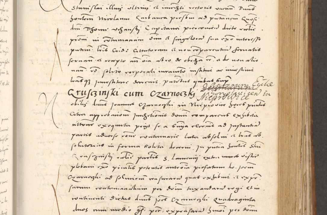 Zdjęcie nr 266 dla obiektu archiwalnego: Acta actorum, sententiarum tam diffinitivarum quam interloquutoriarum, decretorum, obligationum, quietationum et constitutionum procuratorum coram reverendo domino Andrea Przeczlauski scholastico vicarioque in spiritualibus generali Cracoviensi, ad annum Domini millesimum quingentesimum sexagesimum primum, cuius inditio quarta, pontidicatus Pii quarti, annus secundus, poeliciter sequuntur