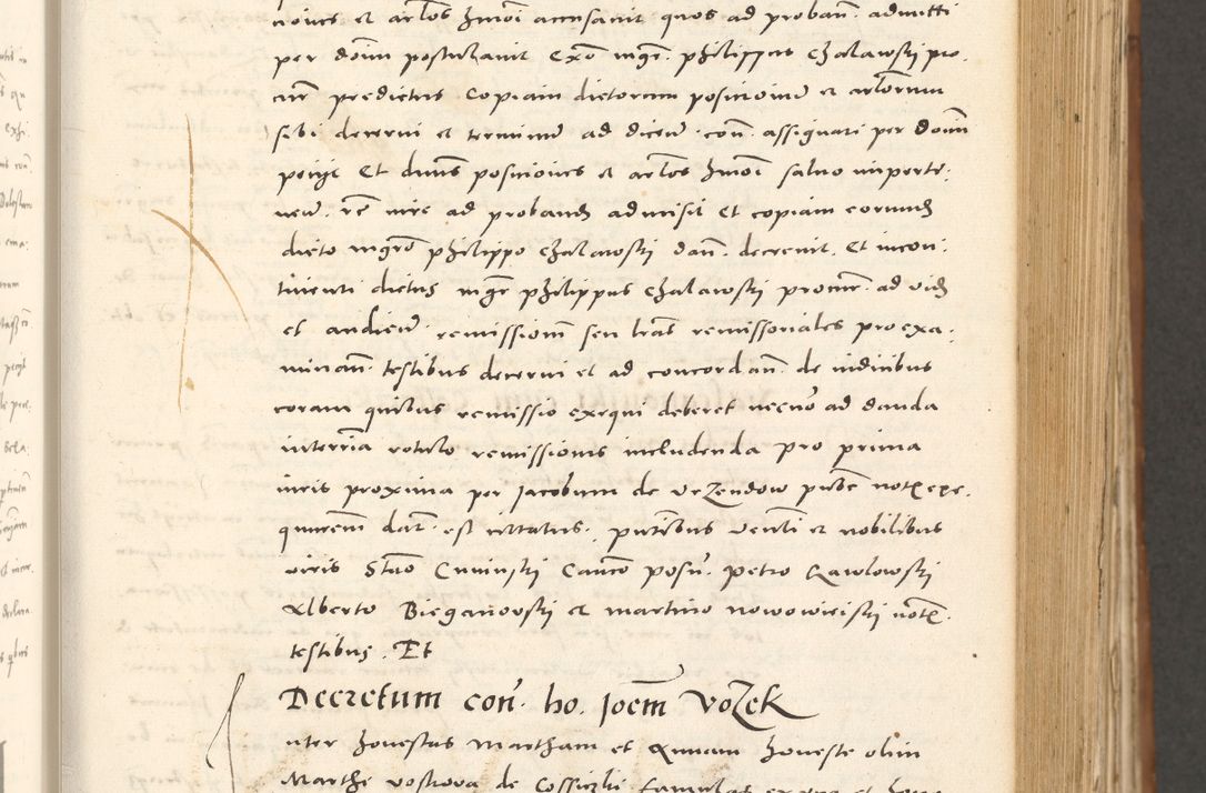 Zdjęcie nr 264 dla obiektu archiwalnego: Acta actorum, sententiarum tam diffinitivarum quam interloquutoriarum, decretorum, obligationum, quietationum et constitutionum procuratorum coram reverendo domino Andrea Przeczlauski scholastico vicarioque in spiritualibus generali Cracoviensi, ad annum Domini millesimum quingentesimum sexagesimum primum, cuius inditio quarta, pontidicatus Pii quarti, annus secundus, poeliciter sequuntur