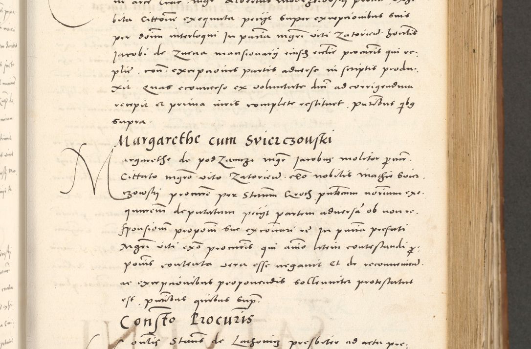 Zdjęcie nr 262 dla obiektu archiwalnego: Acta actorum, sententiarum tam diffinitivarum quam interloquutoriarum, decretorum, obligationum, quietationum et constitutionum procuratorum coram reverendo domino Andrea Przeczlauski scholastico vicarioque in spiritualibus generali Cracoviensi, ad annum Domini millesimum quingentesimum sexagesimum primum, cuius inditio quarta, pontidicatus Pii quarti, annus secundus, poeliciter sequuntur