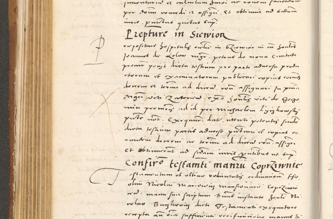 Zdjęcie nr 259 dla obiektu archiwalnego: Acta actorum, sententiarum tam diffinitivarum quam interloquutoriarum, decretorum, obligationum, quietationum et constitutionum procuratorum coram reverendo domino Andrea Przeczlauski scholastico vicarioque in spiritualibus generali Cracoviensi, ad annum Domini millesimum quingentesimum sexagesimum primum, cuius inditio quarta, pontidicatus Pii quarti, annus secundus, poeliciter sequuntur