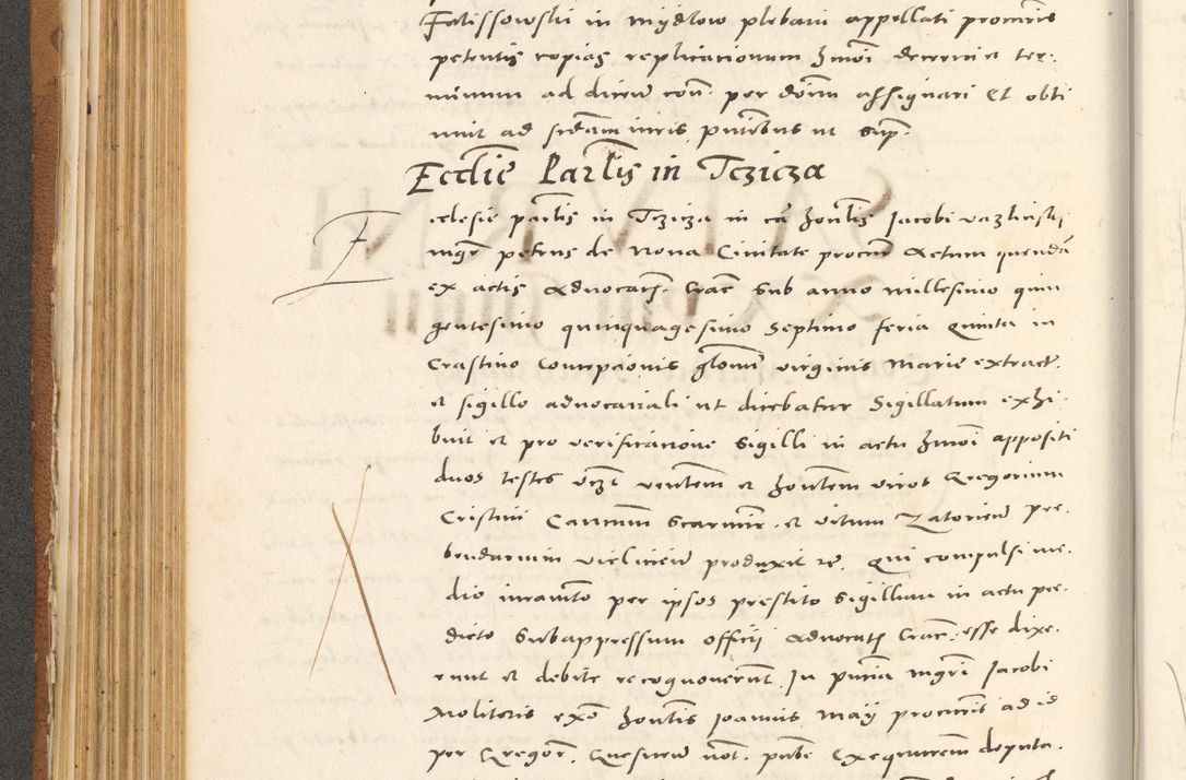 Zdjęcie nr 253 dla obiektu archiwalnego: Acta actorum, sententiarum tam diffinitivarum quam interloquutoriarum, decretorum, obligationum, quietationum et constitutionum procuratorum coram reverendo domino Andrea Przeczlauski scholastico vicarioque in spiritualibus generali Cracoviensi, ad annum Domini millesimum quingentesimum sexagesimum primum, cuius inditio quarta, pontidicatus Pii quarti, annus secundus, poeliciter sequuntur