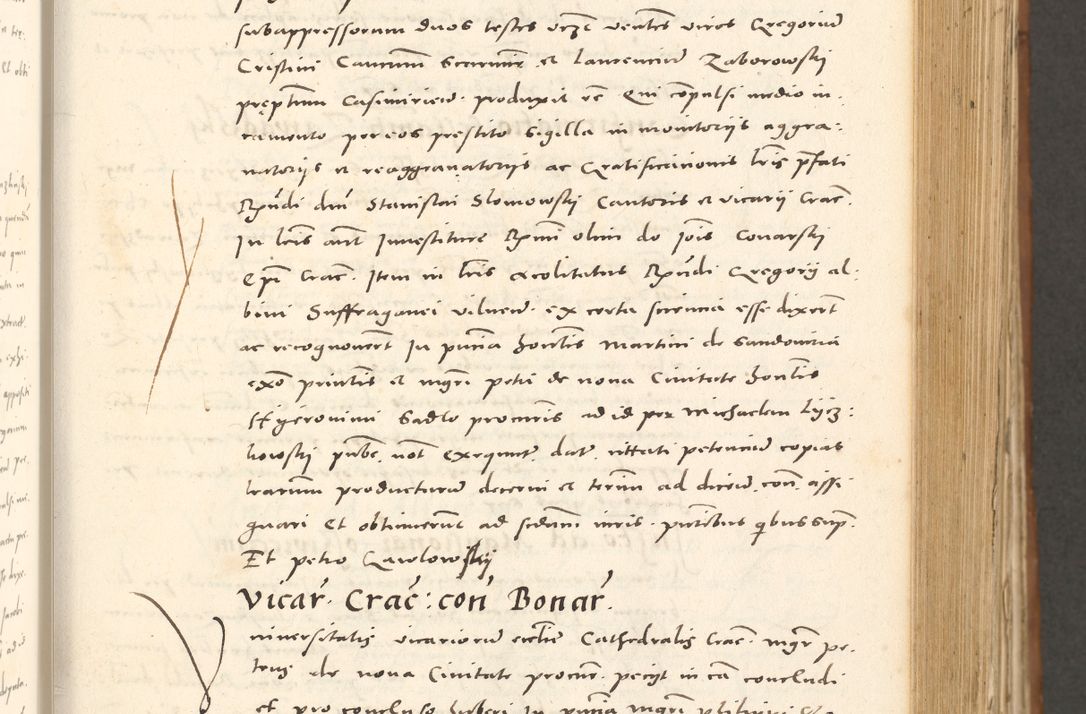 Zdjęcie nr 254 dla obiektu archiwalnego: Acta actorum, sententiarum tam diffinitivarum quam interloquutoriarum, decretorum, obligationum, quietationum et constitutionum procuratorum coram reverendo domino Andrea Przeczlauski scholastico vicarioque in spiritualibus generali Cracoviensi, ad annum Domini millesimum quingentesimum sexagesimum primum, cuius inditio quarta, pontidicatus Pii quarti, annus secundus, poeliciter sequuntur