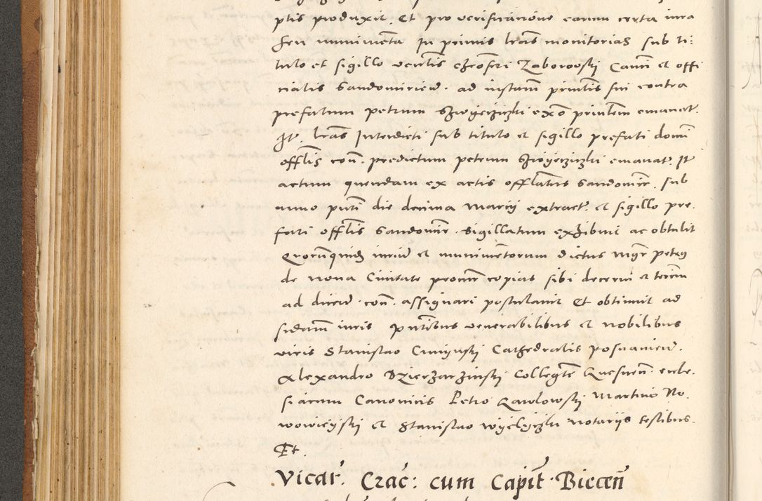Zdjęcie nr 247 dla obiektu archiwalnego: Acta actorum, sententiarum tam diffinitivarum quam interloquutoriarum, decretorum, obligationum, quietationum et constitutionum procuratorum coram reverendo domino Andrea Przeczlauski scholastico vicarioque in spiritualibus generali Cracoviensi, ad annum Domini millesimum quingentesimum sexagesimum primum, cuius inditio quarta, pontidicatus Pii quarti, annus secundus, poeliciter sequuntur