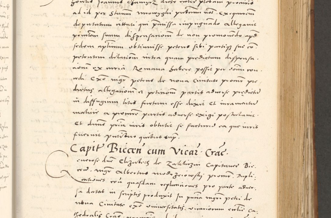 Zdjęcie nr 250 dla obiektu archiwalnego: Acta actorum, sententiarum tam diffinitivarum quam interloquutoriarum, decretorum, obligationum, quietationum et constitutionum procuratorum coram reverendo domino Andrea Przeczlauski scholastico vicarioque in spiritualibus generali Cracoviensi, ad annum Domini millesimum quingentesimum sexagesimum primum, cuius inditio quarta, pontidicatus Pii quarti, annus secundus, poeliciter sequuntur